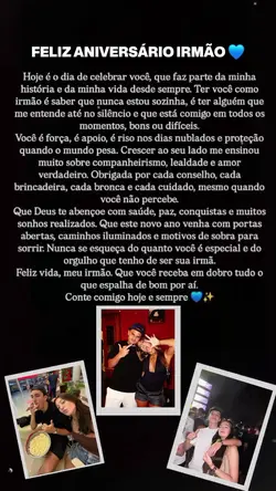 Parabéns irmão 