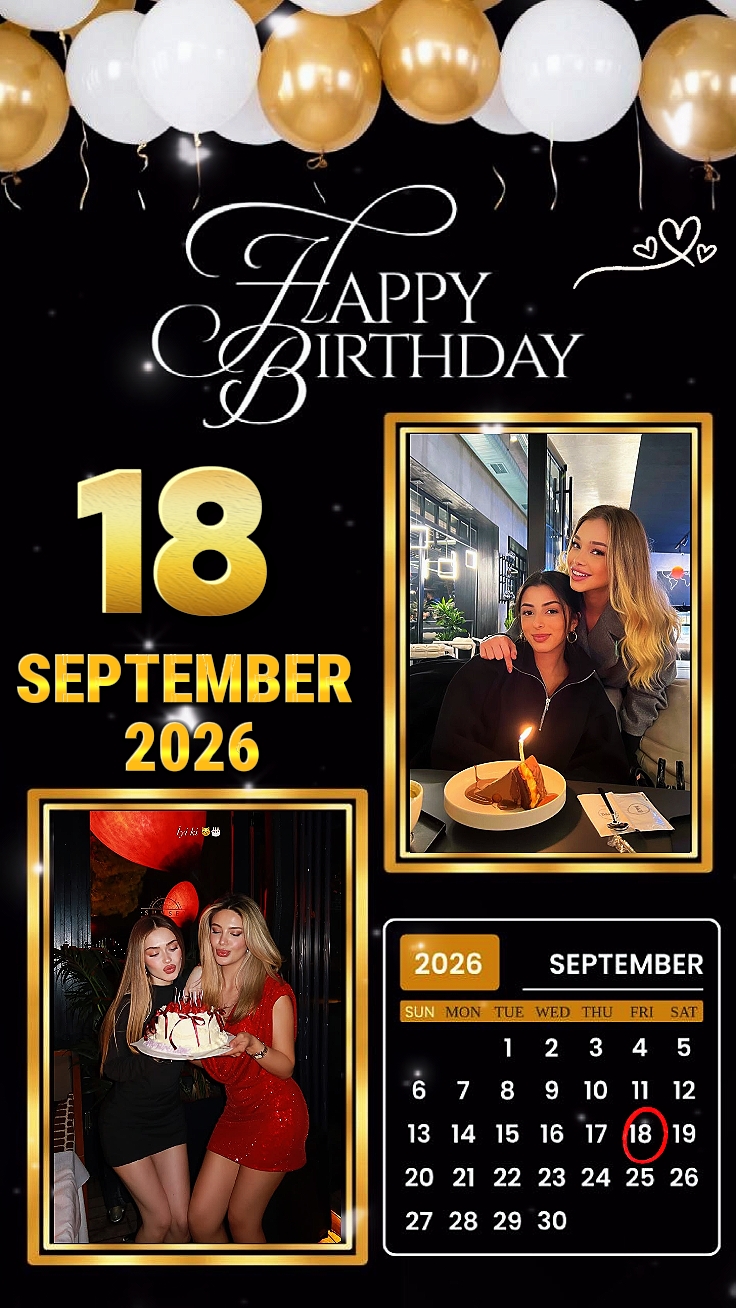 Feliz cumpleaños 18 de septiembre de 2026