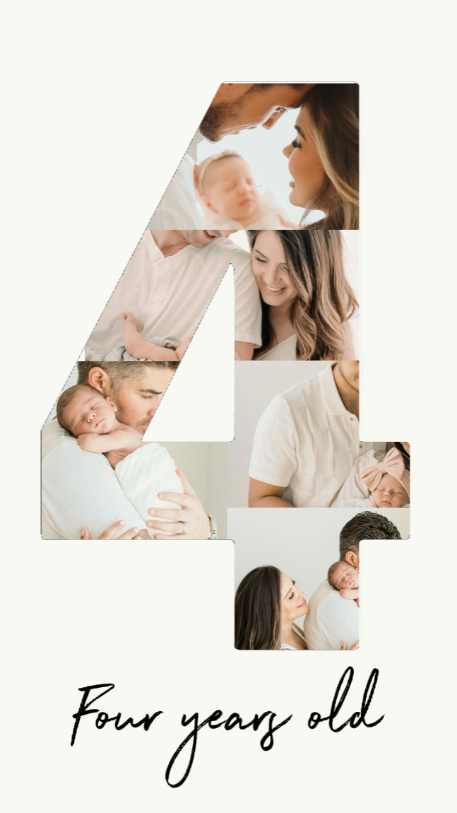 four years old baby