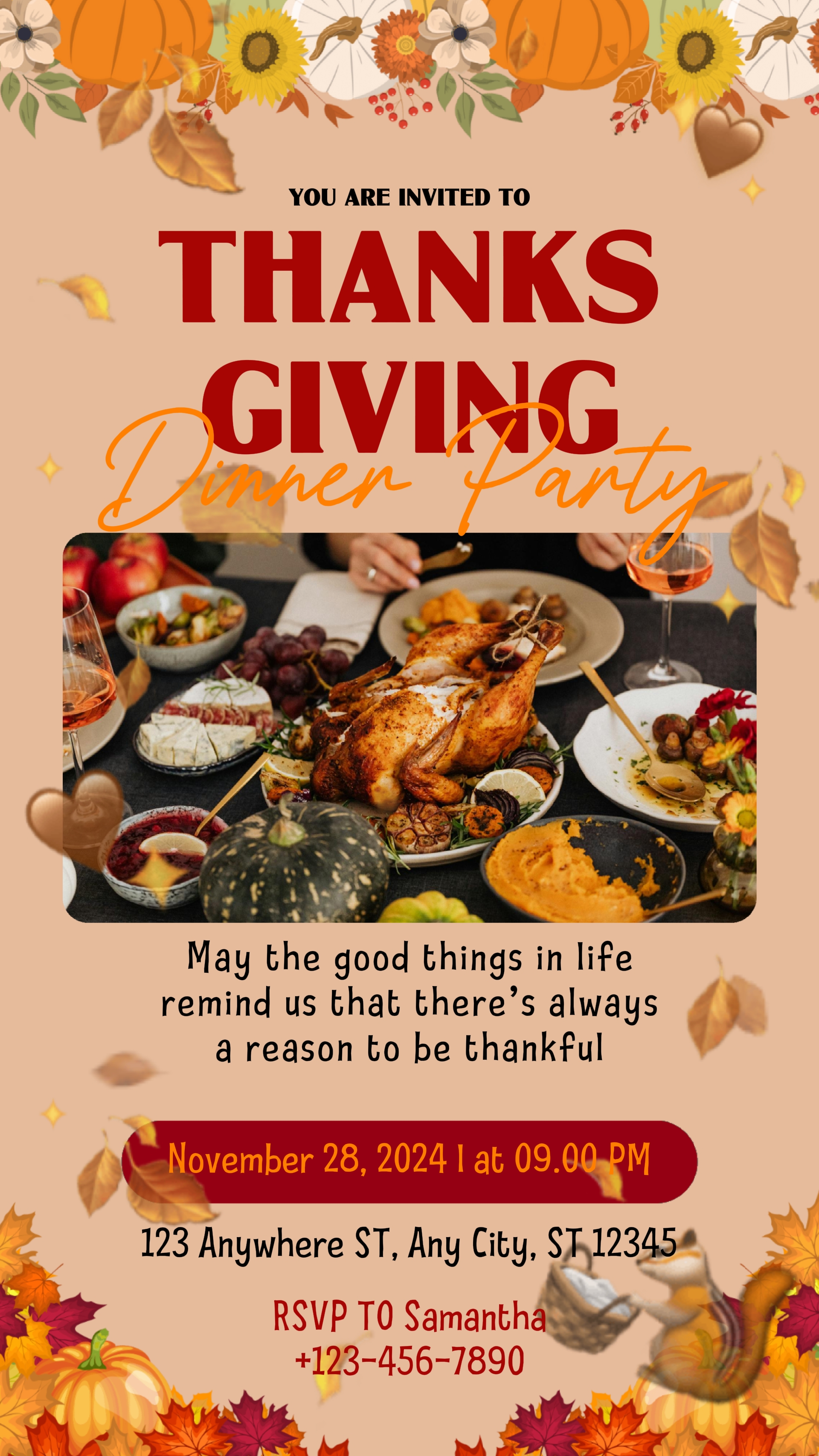 Invitation ThanksGiv