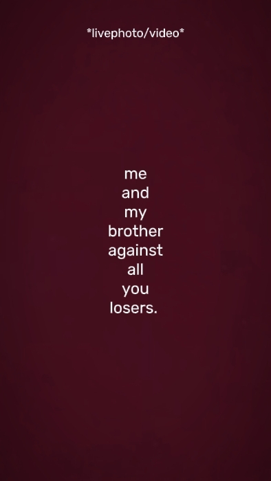 Mi hermano y yo