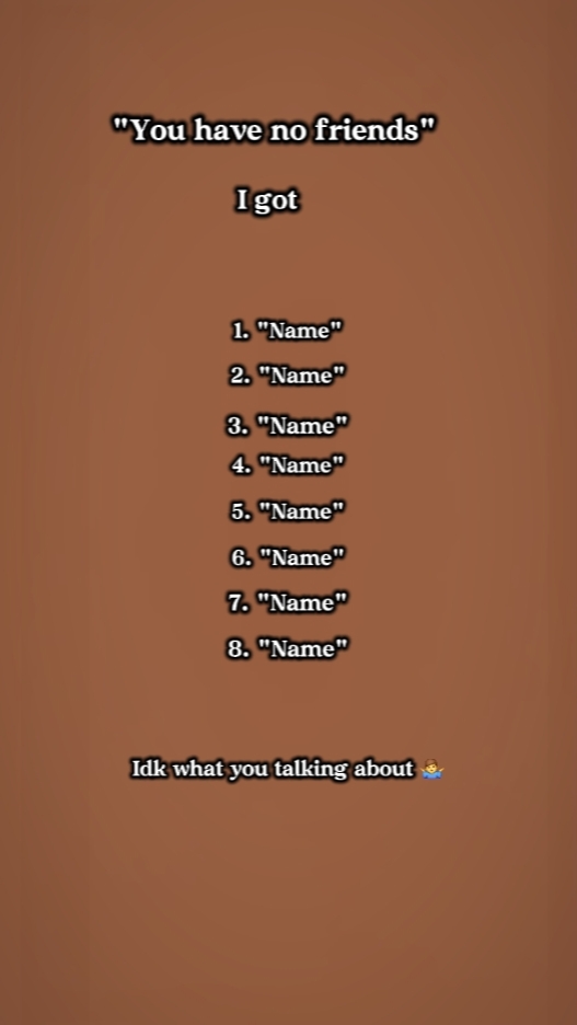 Nomes de amigos
