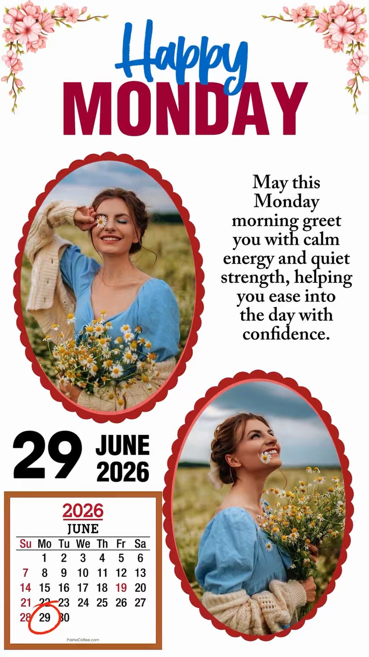 Monday 29 june 2026