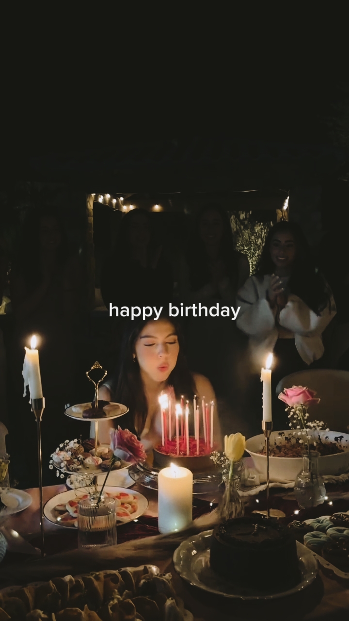 Cámara lenta de cumpleaños