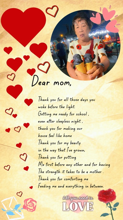 Carta para minha mãe 
