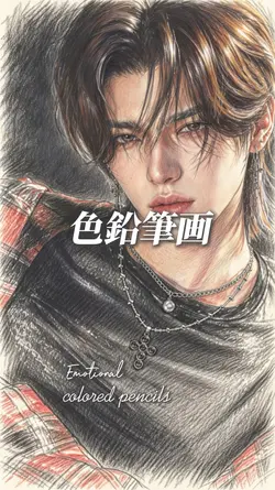 色鉛筆画