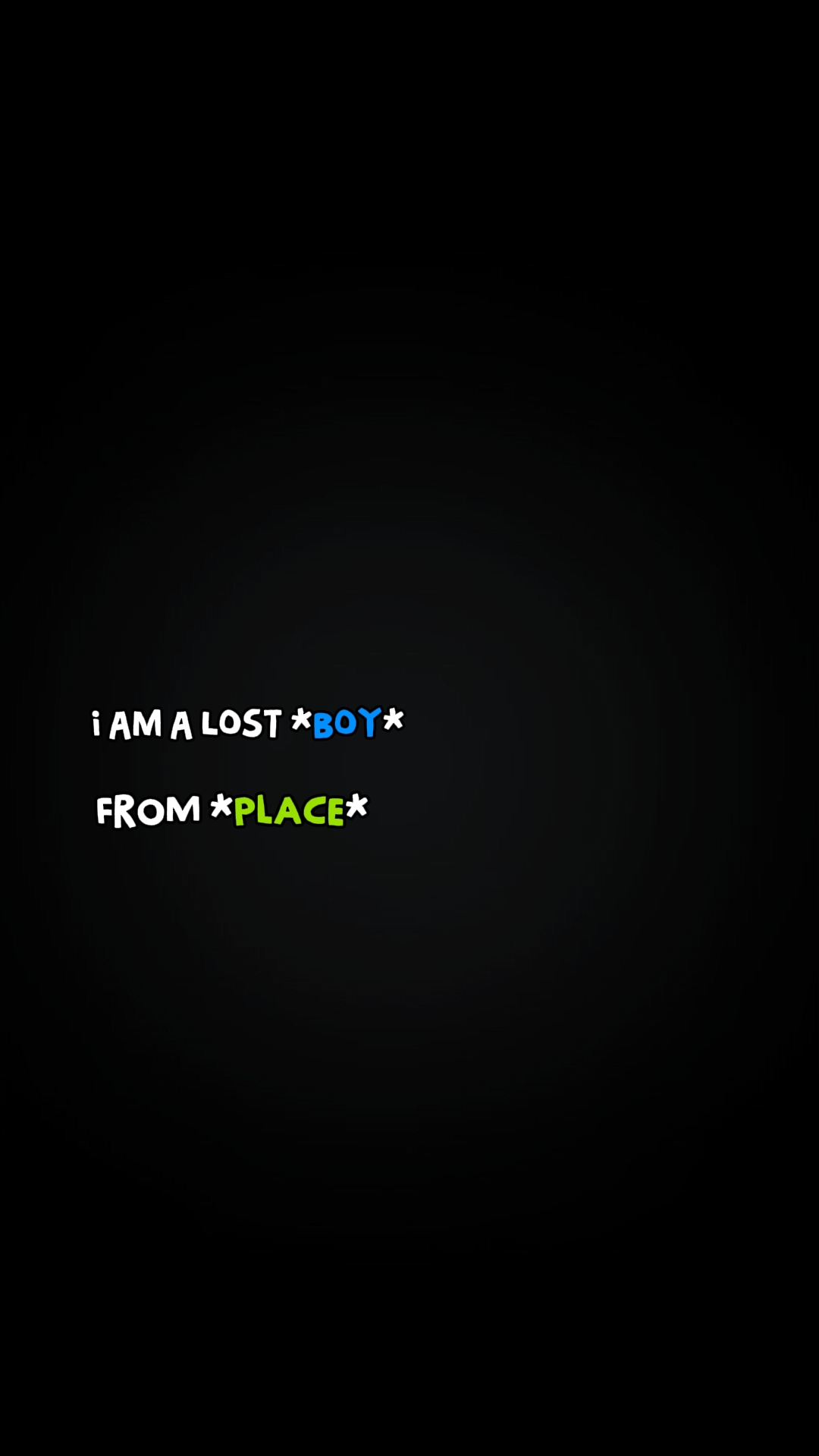 a lost boy