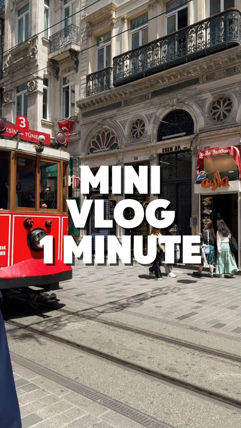 1 dakikalık vlog 