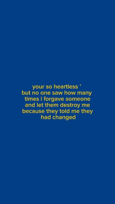 your so heartless 