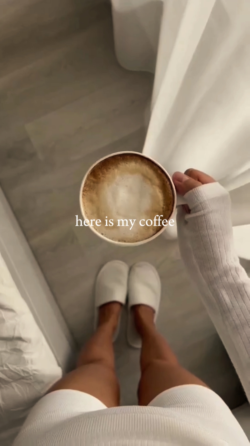 Aquí está mi café.