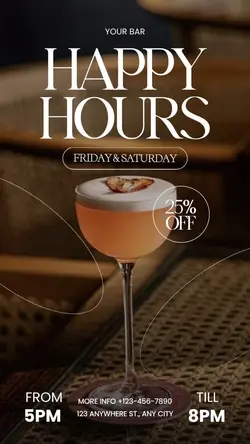 promo : happy hours