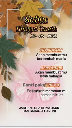 tanggal cantik