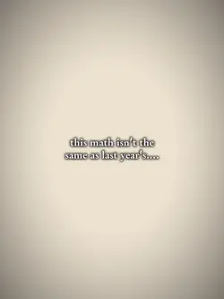 math isn't same last