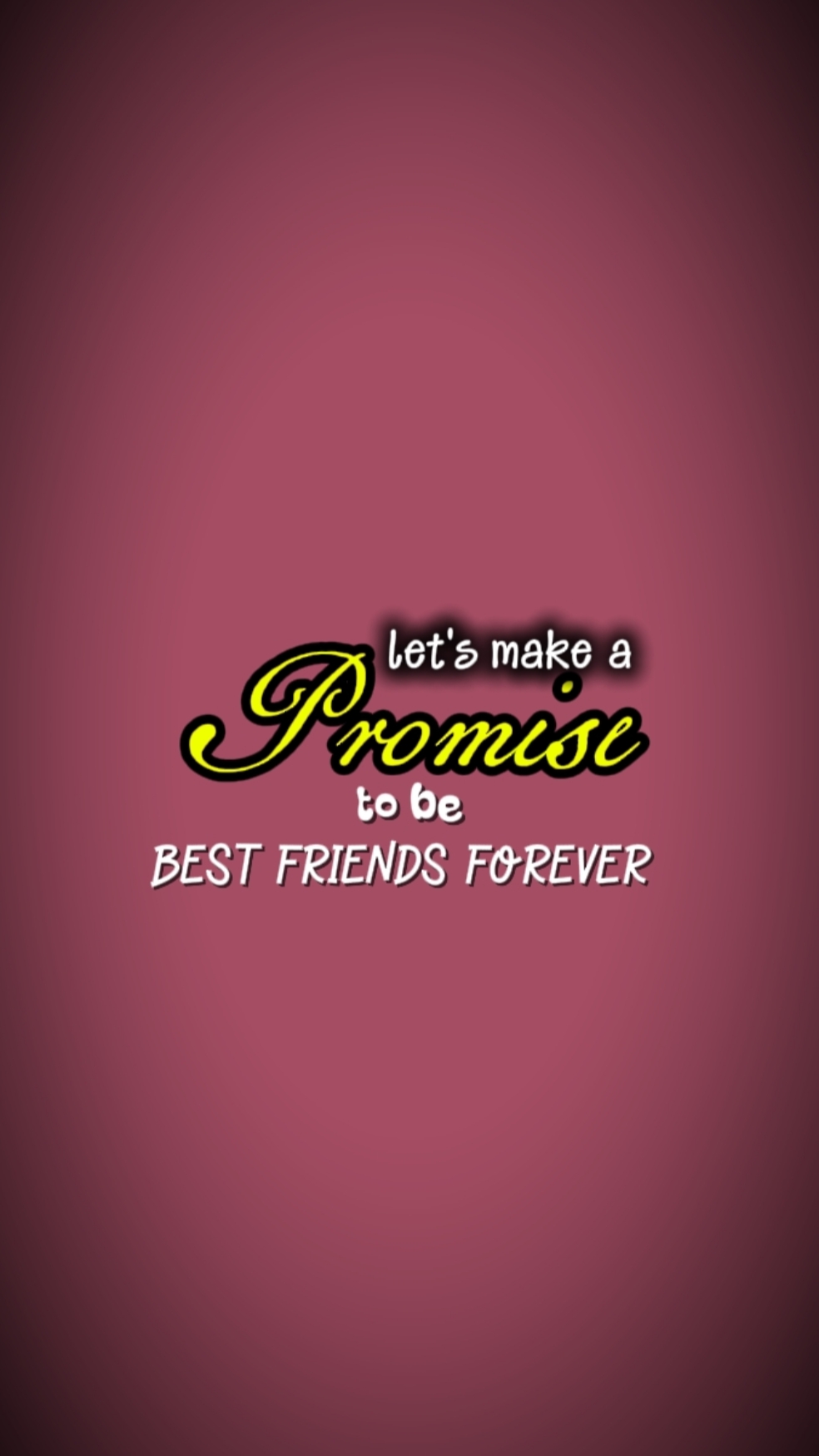 Promesa de mejor amiga 