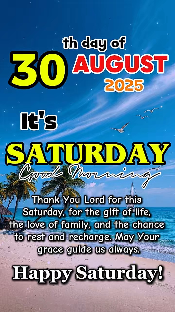 30 Agustus, Sabtu 