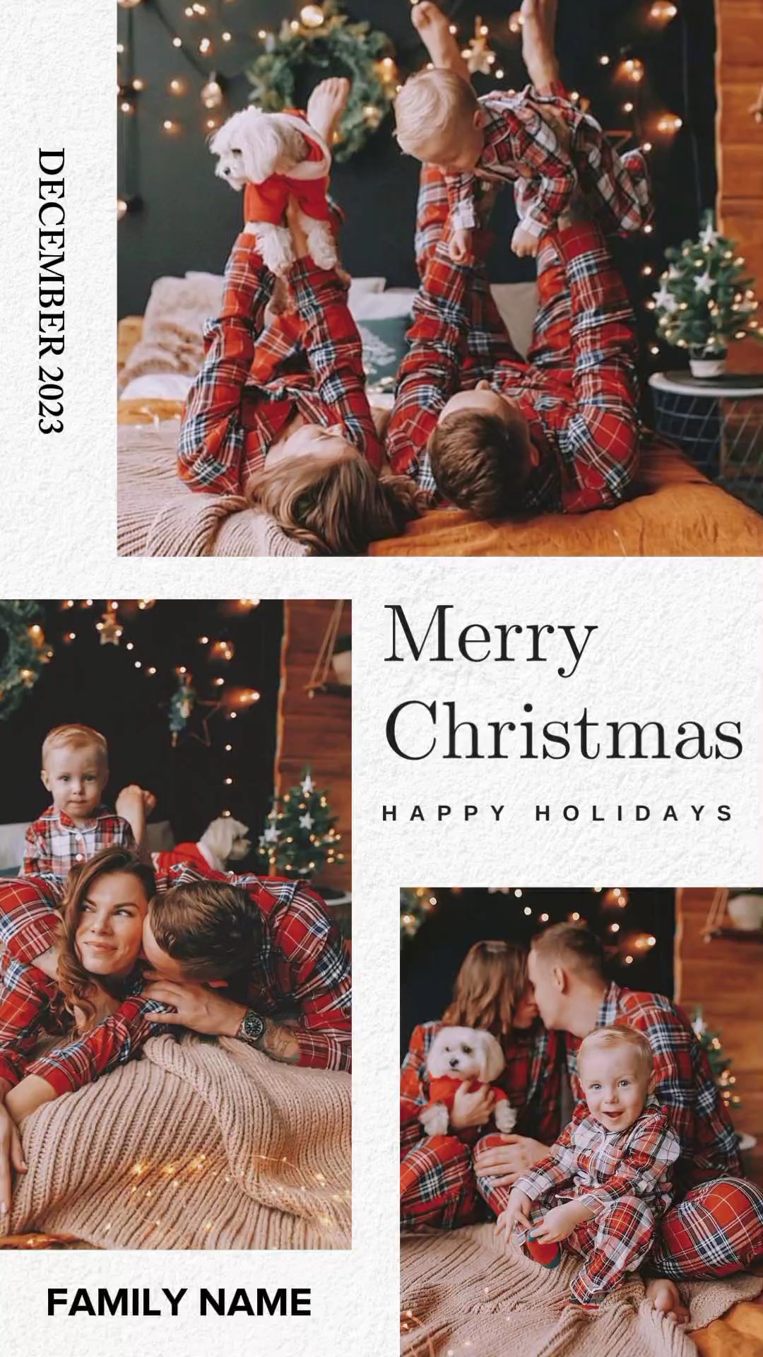 christmas card fam