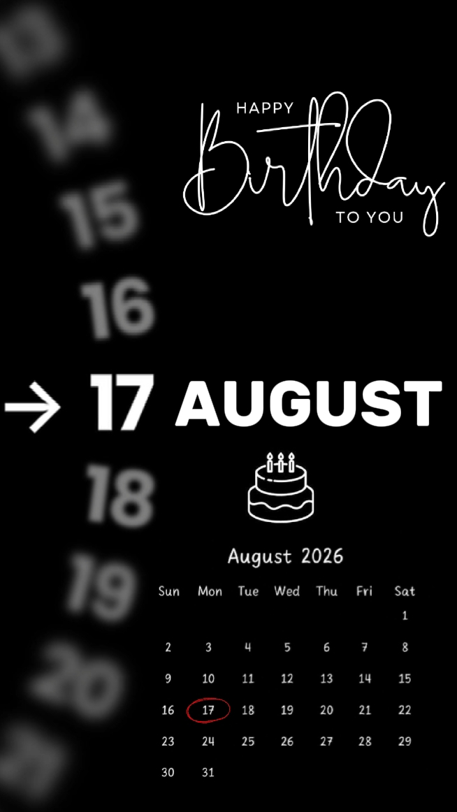 b'day suster 17 Aug