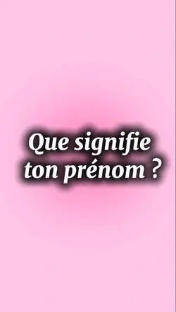 ton prénom