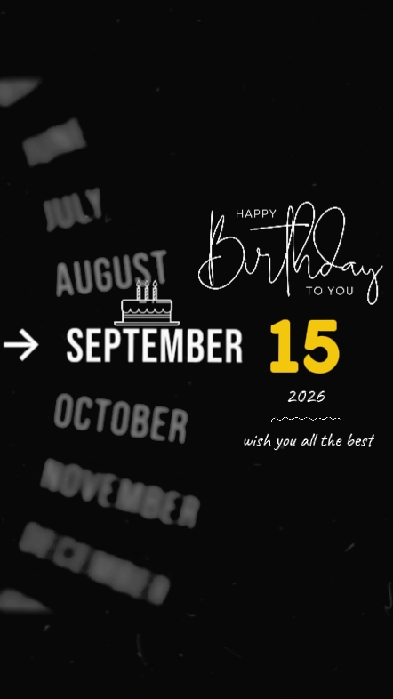 HBD 15 SEPTEMBER 