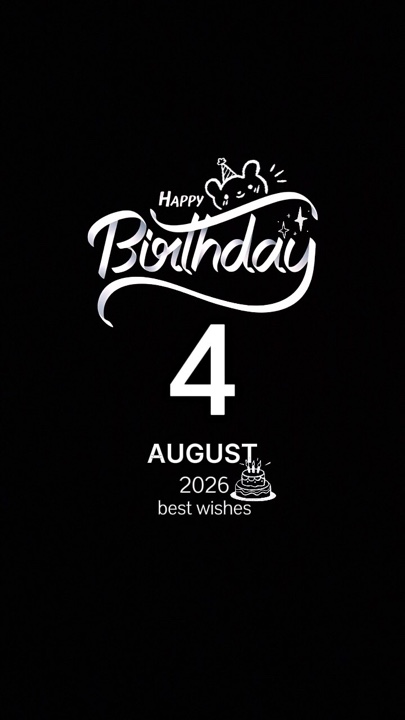 Selamat ulang tahun 4 Agustus 2026