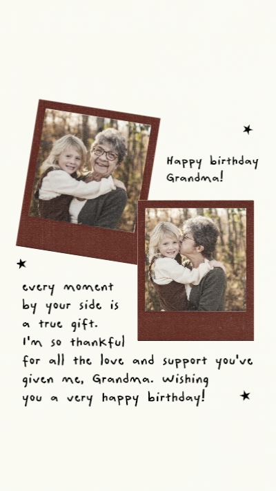 Feliz cumpleaños abuela
