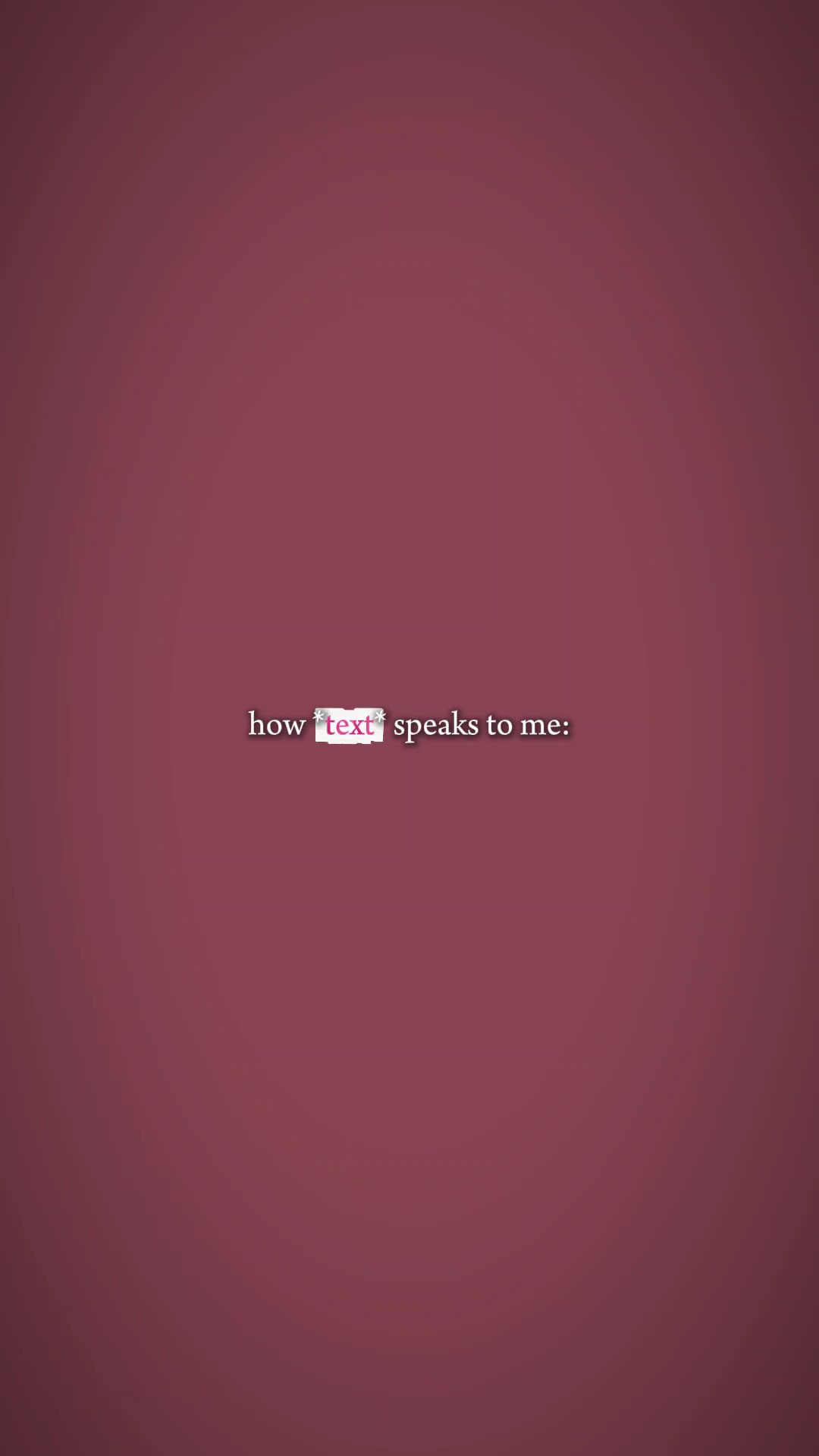 how your text speaks