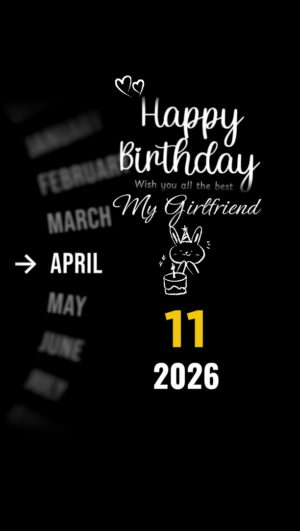 HBD MY GIRLFRIEND