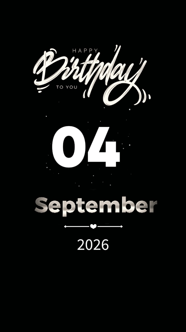 HBD SEPTEMBER 04 