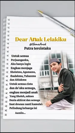 untuk anak lelakiku