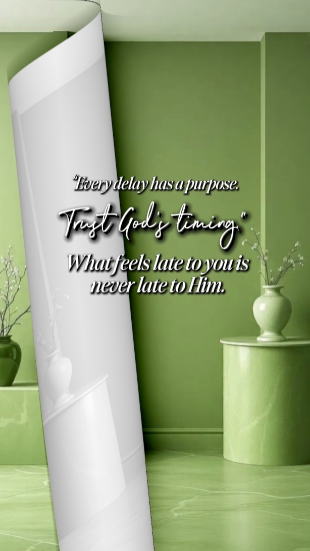 TRUST GOD TIMING