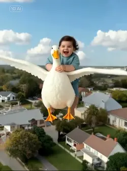fly with a duck