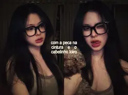 com cabelo loirinho