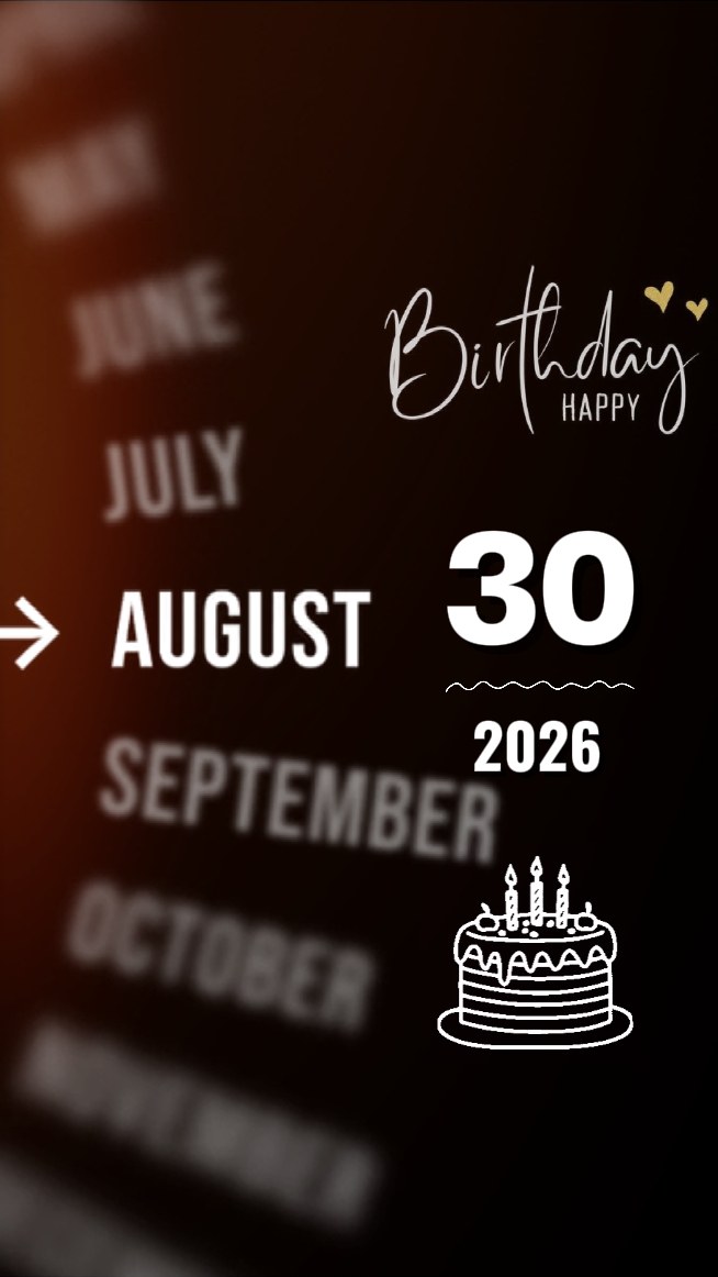 30 august birthday