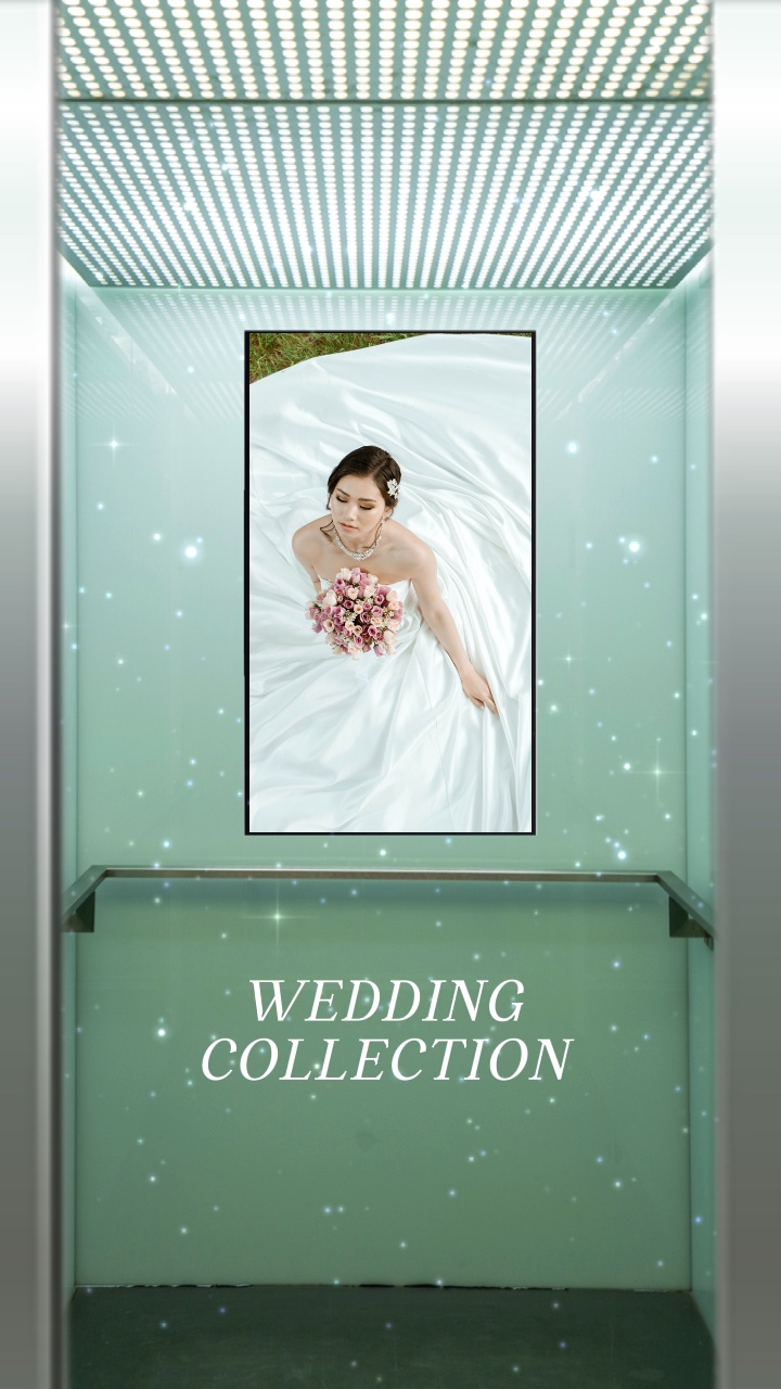 Exibição da coleção Fashion Wedding
Produto Estilo Tiktok Divertido Brilho Brilhante