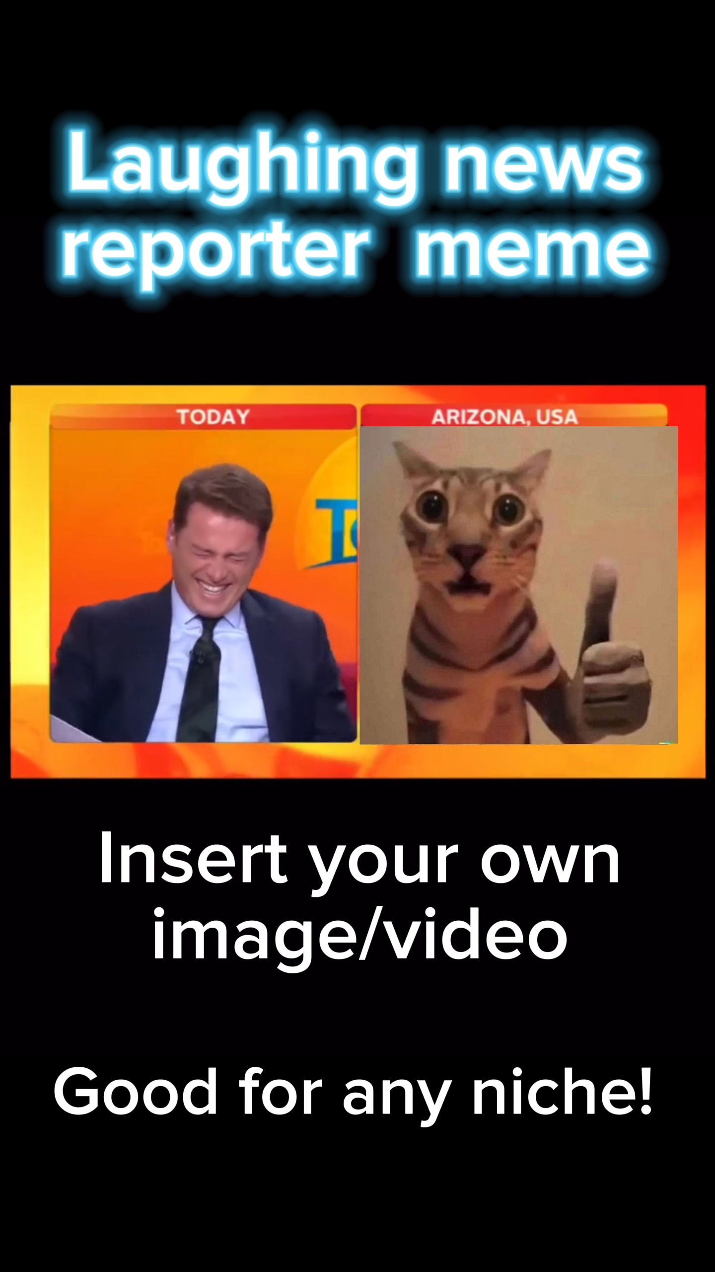 Meme rindo de notícias 