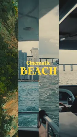 Cinematic beach
