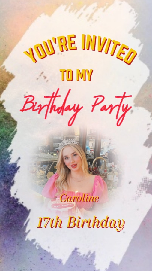 Convite de aniversário 