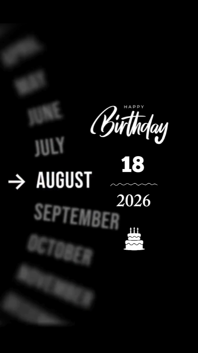 Birthday 18 August 