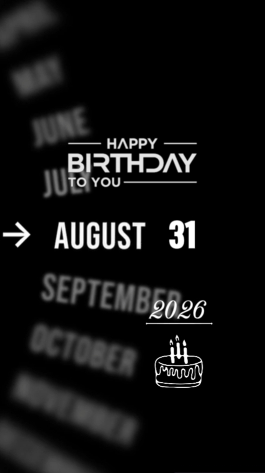 HBD 31 AUGUST