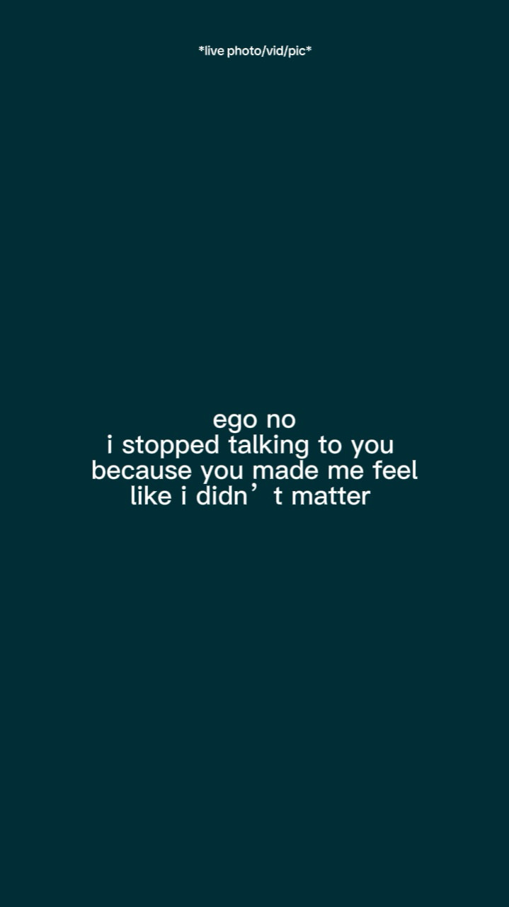 egonoistoppedtalking