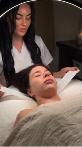 Producto de spa facial 