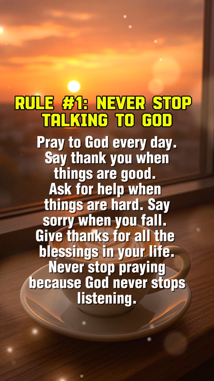 Never Stop Praying