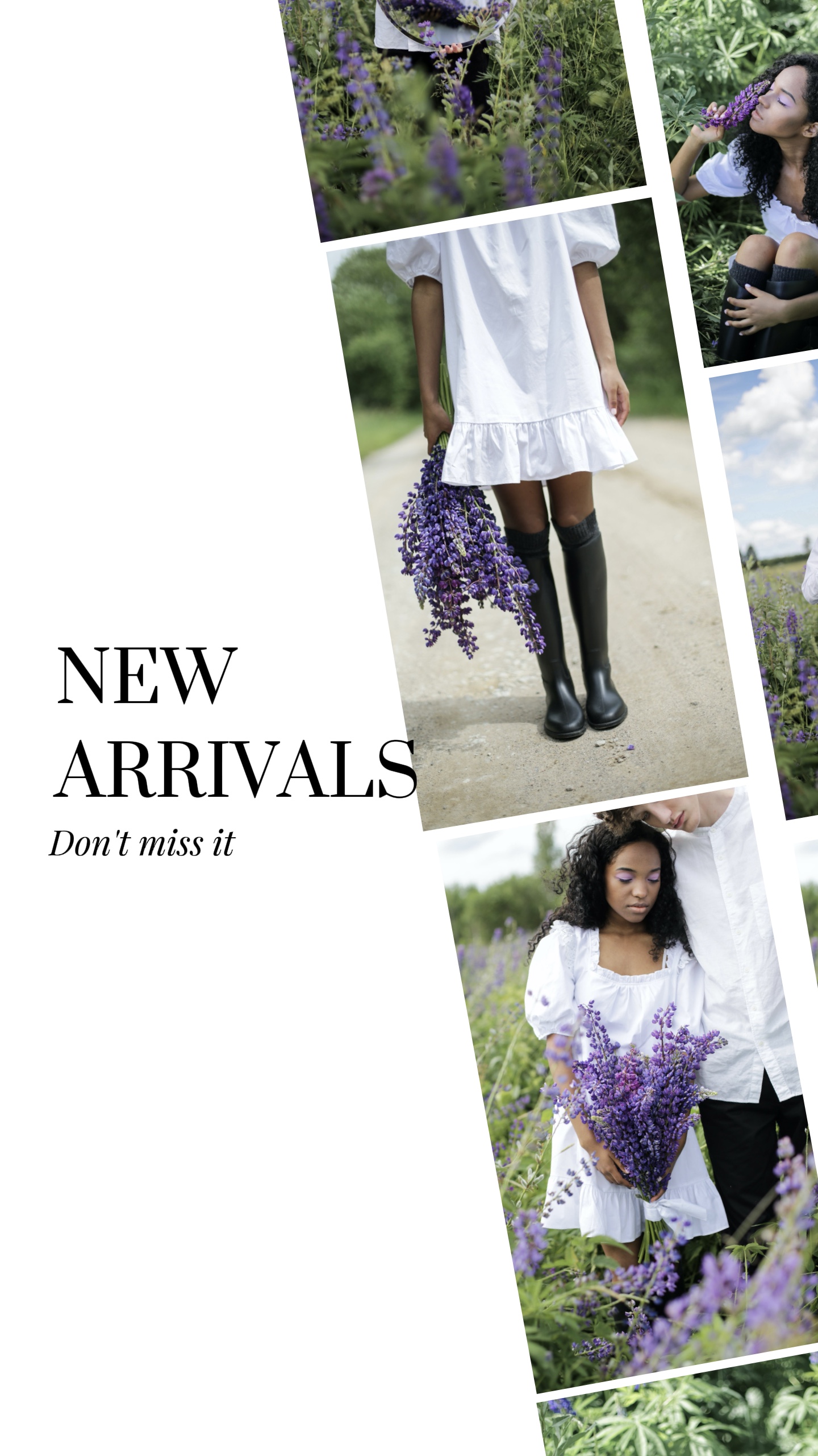 Affichage de produits vestimentaires multi-galeries style TikTok