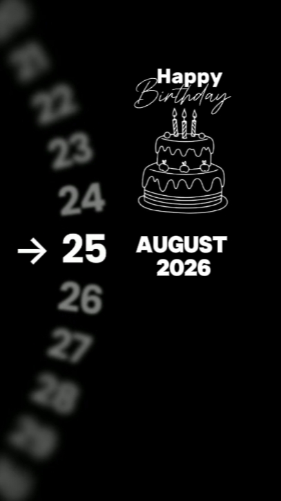 HBD 25 de agosto 