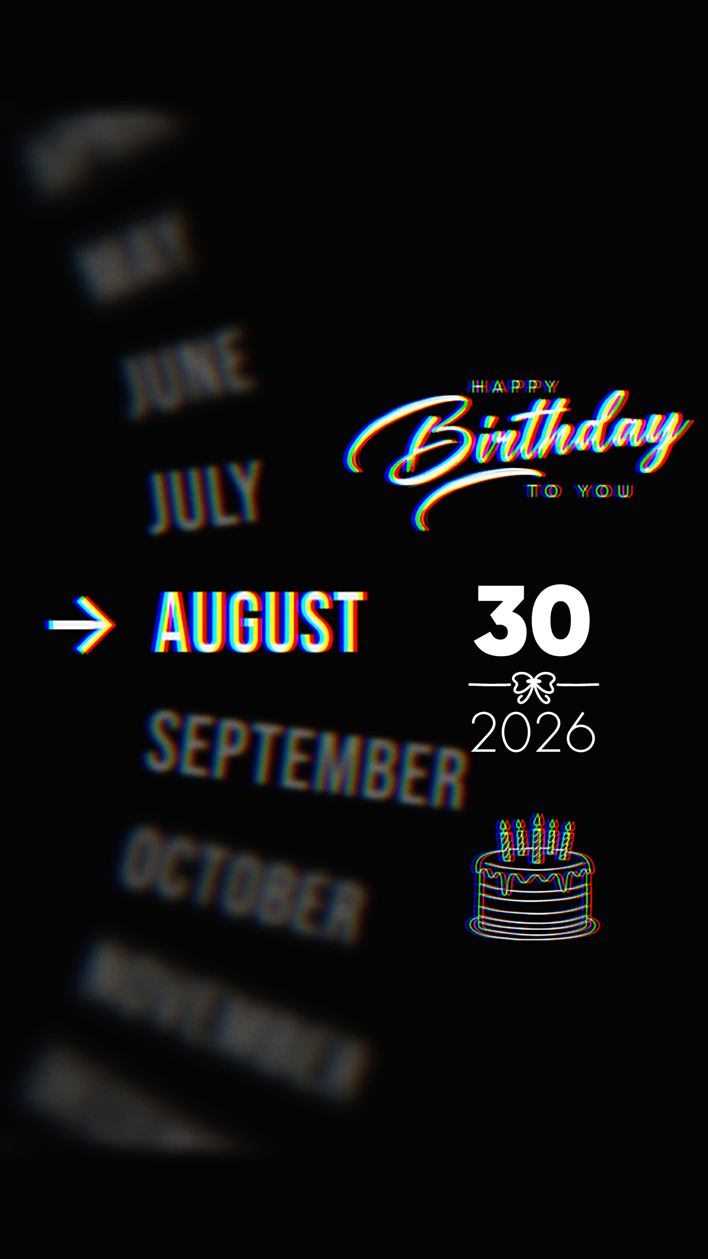 ANNIVERSAIRE 30 AOÛT