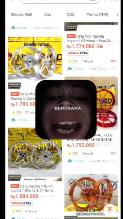 lgi berusaha nyisihn
