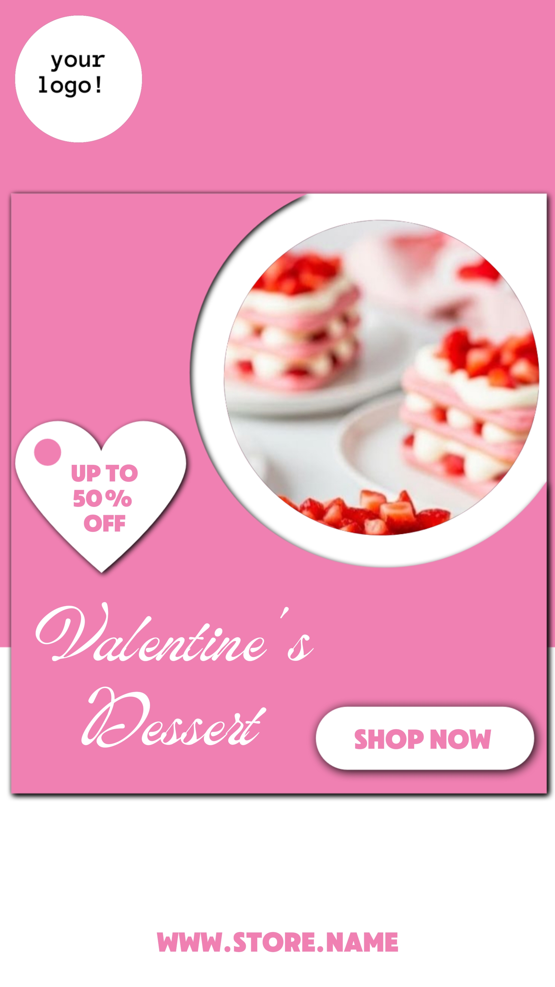 makanan penutup valentine