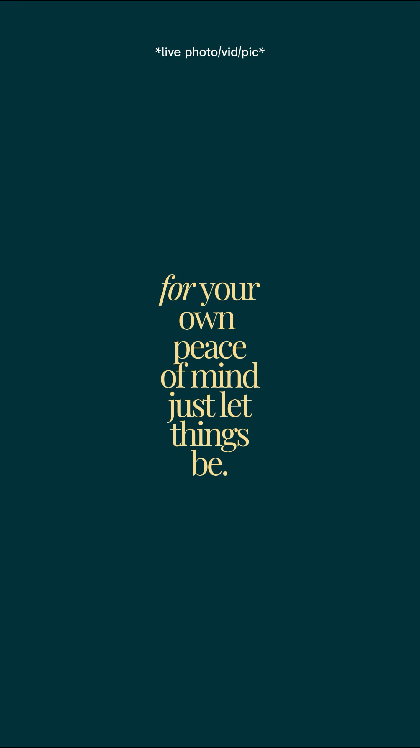 peace of mind