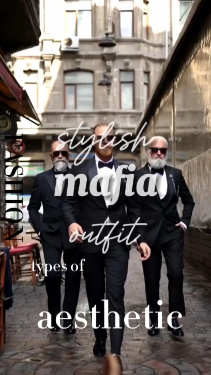 stylish mafia outfit