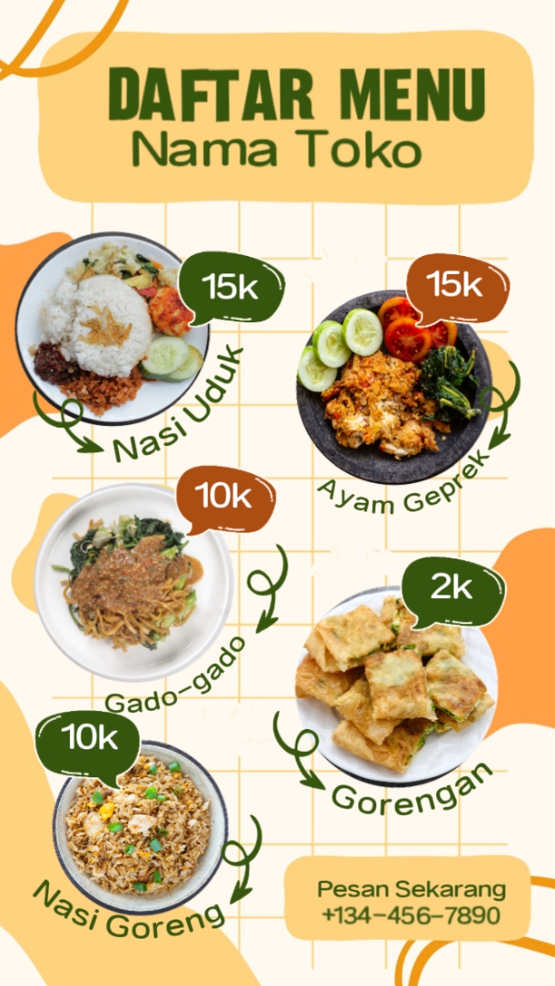Menu Daftar